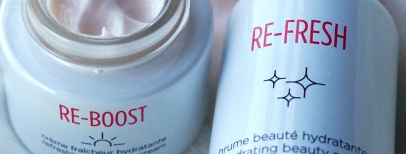 My Clarins RE-BOOST Cream and RE-FRESH Facial Mist feature